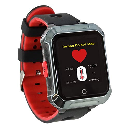 Muvit iO MIOSMW014 SOS Health Senior Rojo Reloj Localizador GPS con Botón de SOS