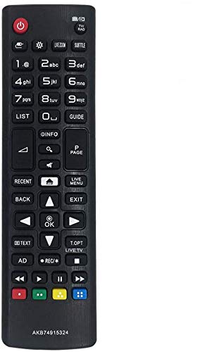 MYHGRC Reemplazo Mando a Distancia Pare LG AKB74915324 para LG Smart TV-No Requiere configuración Mando a Distancia para LG TV AKB74915324