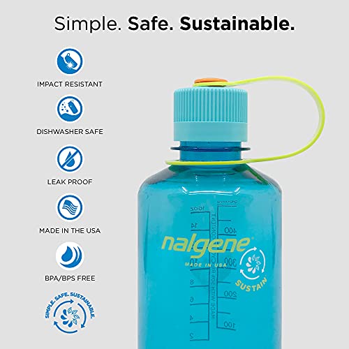 Nalgene BIDON 0,5L Boca Estrecha Botella Fitness y Ejercicio, Adultos Unisex, Multicolor (Lila), Talla Única