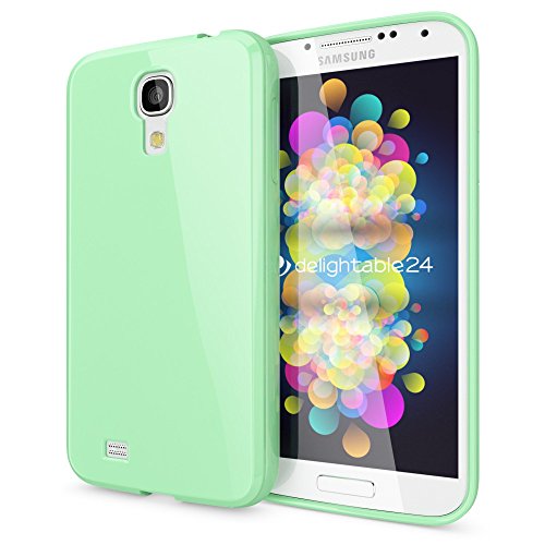 NALIA Funda Carcasa Compatible con Samsung Galaxy S4, Protectora Movil Silicona Ultra-Fina Gel Bumper, Goma Telefono Cubierta Jelly Cobertura Delgado Cover Smart-Phone Case - Verde Claro