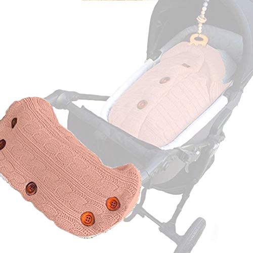 NANANA Guantes Carrito Bebé, Cochecito de Bebé Guantes Impermeables Calientes Artículos al Aire Libre para Madre y Bebé, Guantes de Silla de Paseo, 38x20cm,Rosado