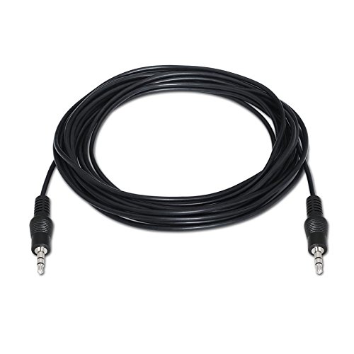 NanoCable 10.24.0101 - Cable audio estereo, JACK 3.5/M-JACK 3.5/M, macho-macho, negro, 1.5mts