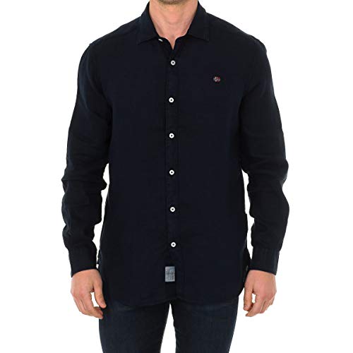 Napapijri Gervas 2 Camisa, Azul (BLU Marine 176), 46 (Talla del Fabricante: X-Large) para Hombre