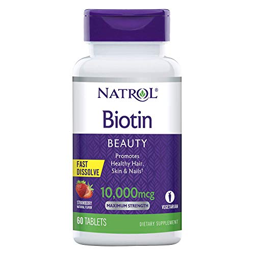 Natrol Biotin 10000mcg Fast Dissolve Standard - 60 Cápsulas