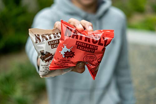 Natruly Cacao&Nuts Cacahuetes con Chocolate sin Azúcar y sin Edulcorantes, Sin Gluten, Chocolate con Leche sin Azúcar – Pack 3x150 gr