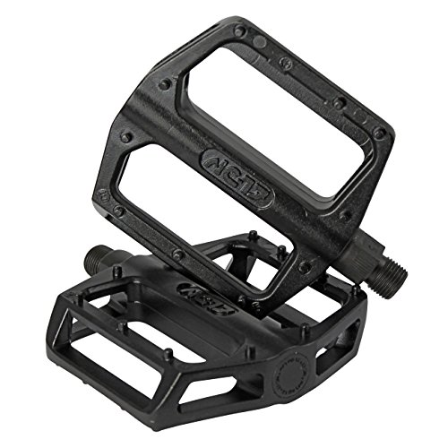 NC-17 sudpin Horas Zero Pro Pedal de Plataforma de Aluminio/Pedales de MTB/Pedal de MTB/BMX Pedal/Resistente, Ligero/sólido Pins Negro Negro