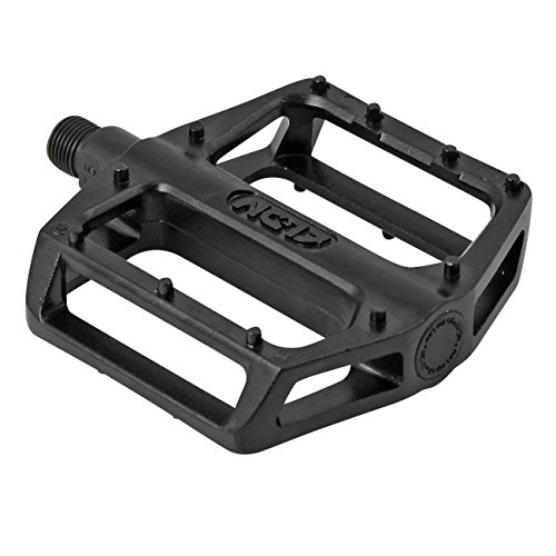 NC-17 sudpin Horas Zero Pro Pedal de Plataforma de Aluminio/Pedales de MTB/Pedal de MTB/BMX Pedal/Resistente, Ligero/sólido Pins Negro Negro