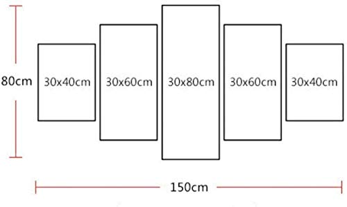 NC83 5 Pintura Conjunta HD Impresión 3D sobre Lienzo Comics Black Panther salón 150x80cm