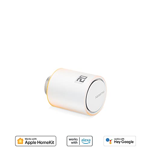 Netatmo Válvula Termostatica Wifi Inteligente, Módulo adicional para el Termostato Intelligente y para el Paquete para calefacción colectiva, NAV -ES