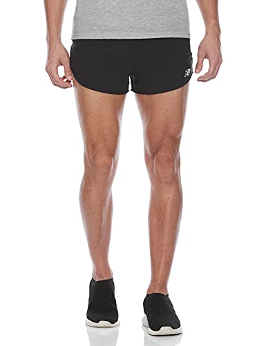 New Balance Impact Run 3 Inch Split Shorts, Negro, L Mens