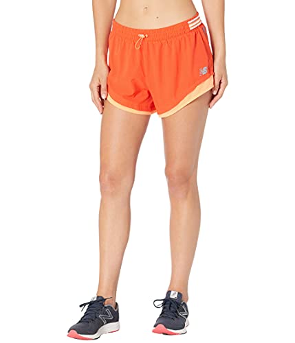 New Balance Q Speed Fuel Short Pantalones Cortos, Ghost Pepper, S para Mujer