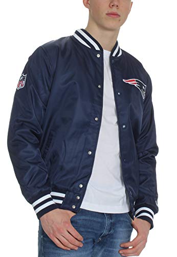 New Era – Chaqueta bomber NFL New England Patriots Team Wordmark – Azul azul XXXL