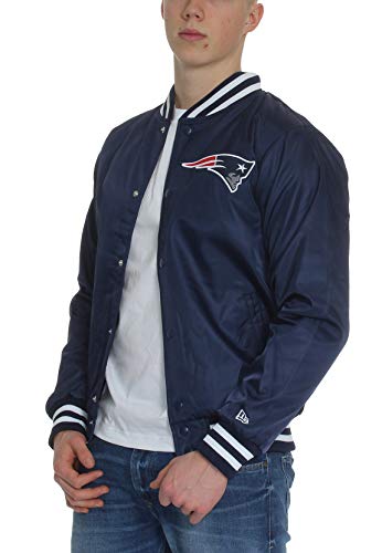 New Era – Chaqueta bomber NFL New England Patriots Team Wordmark – Azul azul XXXL