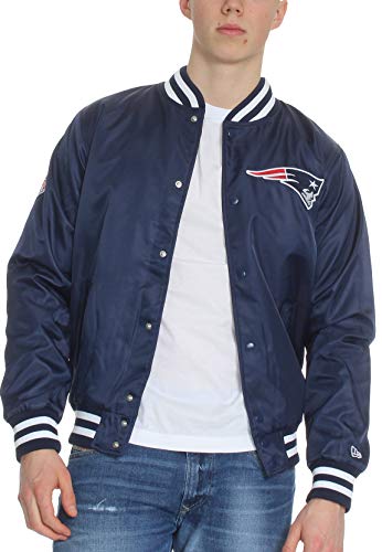 New Era – Chaqueta bomber NFL New England Patriots Team Wordmark – Azul azul XXXL