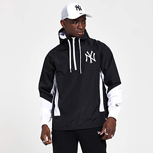 New Era MLB Print Infill Windbreaker Neyyan Chaqueta, Hombre, Black, S