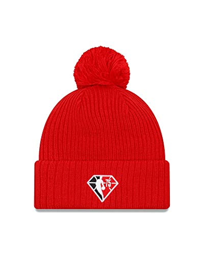 New Era - NBA Chicago Bulls 2021 Tip Off Knit Bobble Beanie - Rojo Color Rojo, rojo, Talla única