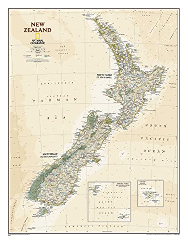 New Zealand Executive, Tubed (National Geographic Reference Map)