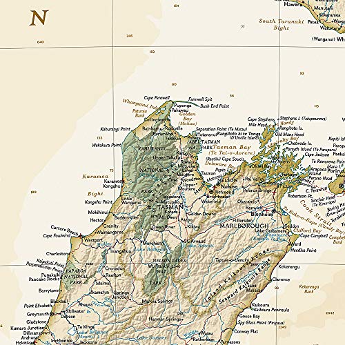 New Zealand Executive, Tubed (National Geographic Reference Map)