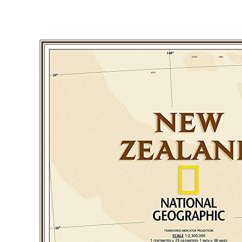 New Zealand Executive, Tubed (National Geographic Reference Map)