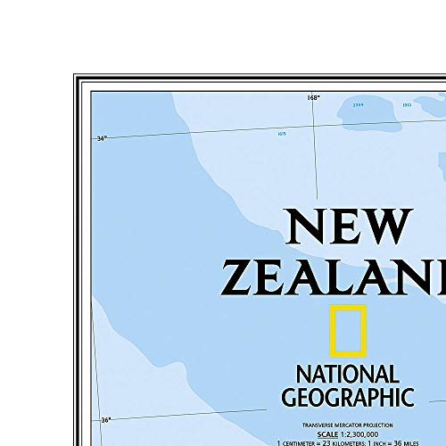 New Zealand, Tubed (National Geographic Reference Map)