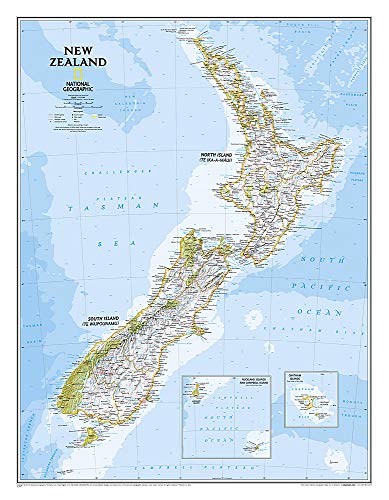 New Zealand, Tubed (National Geographic Reference Map)