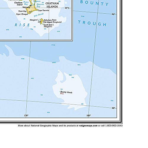 New Zealand, Tubed (National Geographic Reference Map)