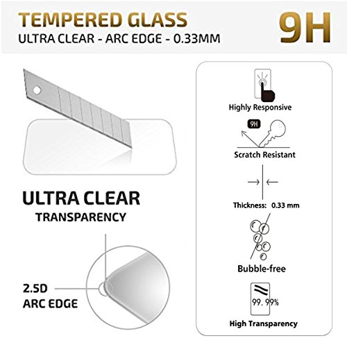 NEW'C 3 Unidades, Protector de Pantalla para Xiaomi Redmi Note 5, Antiarañazos, Antihuellas, Sin Burbujas, Dureza 9H, 0.33 mm Ultra Transparente, Vidrio Templado Ultra Resistente