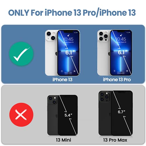 NEWDERY 4800 mAh Funda de Batería para iPhone 13 Pro y iPhone 13, Compatible con Carga Inalámbrica Qi, Estuche Protector con Batería Portátil Recargable para iPhone 13 Pro y iPhone 13 (6.1 Pulgadas)