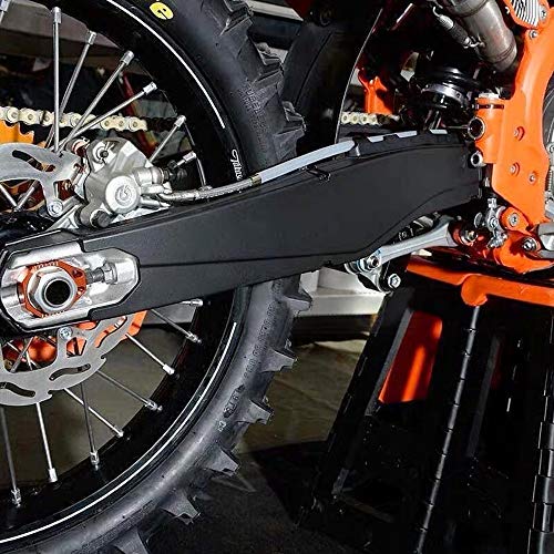 NICECNC Naranja Protector de basculante Plástico ABS de Alta Resistencia Compatible con KTM EXC EXCF XCW XCFW 150 200 250 300 350 500 2012-2021 2020 2019 Accessories