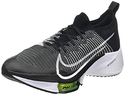 Nike Air Zoom Tempo Next% FK, Zapatillas para Correr Hombre, Black/White/Volt, 44 EU