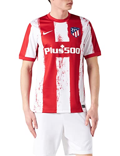 Nike - Atlético de Madrid Temporada 2021/22 Camiseta Primera Equipación Equipación de Juego, L, Hombre