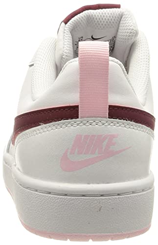 Nike Court Borough Low 2, Zapatillas de bsquetbol, Blanco Burdeos, 39 EU