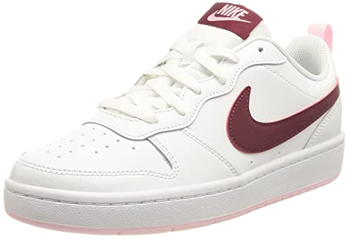 Nike Court Borough Low 2, Zapatillas de bsquetbol, Blanco Burdeos, 39 EU