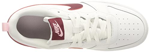 Nike Court Borough Low 2, Zapatillas de bsquetbol, Blanco Burdeos, 39 EU