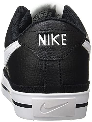 Nike Court Legacy, Zapatos de Tenis Hombre, Black White Gum Light Brown, 43 EU