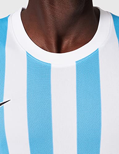 NIKE Dri-FIT Division IV Jersey De Manga Corta, Hombre, Blanco/Universidad Azul/Negro, L