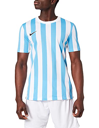 NIKE Dri-FIT Division IV Jersey De Manga Corta, Hombre, Blanco/Universidad Azul/Negro, L