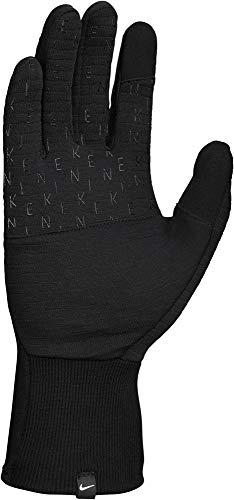 Nike Guantes Sphere Running 3.0 para Mujer, Color Negro, XS