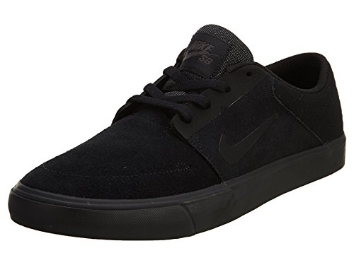 Nike hombres SB Portmore negro/negro/Anthracite Skate zapatos 8 Men US