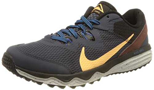 Nike Juniper Trail, Zapatillas para Correr Hombre, Azul Thunder Blue Melon Tint Dark Pony Black, 40.5 EU