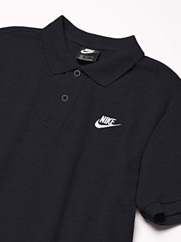 NIKE M NSW CE Polo Matchup Pq Polo Shirt, Hombre, Black/White, L