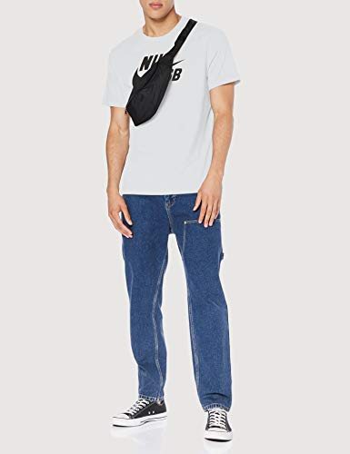 NIKE M SB Dri-FIT Camiseta, Hombre, Negro (Black/White), L