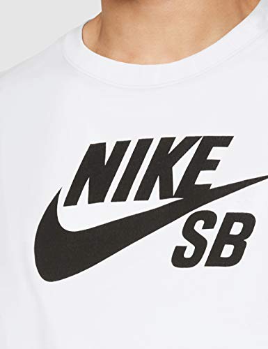 NIKE M SB Dri-FIT Camiseta, Hombre, Negro (Black/White), L