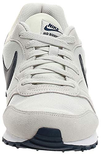 NIKE MD Runner 2 Shoe Zapatillas de Running, Unisex niños, Gris (Light Bone/Obsidian 009), 44 EU