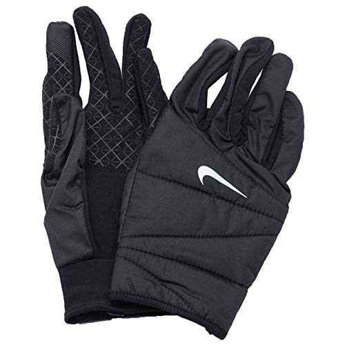 NIKE Men's Quilted Run 2.0 Guantes, Hombre, Negro, M