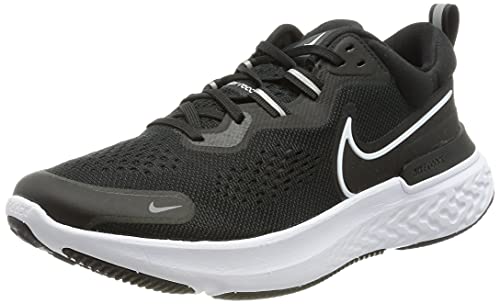 Nike React Miler 2, Zapatillas para Correr Hombre, Black White Smoke Grey, 42.5 EU