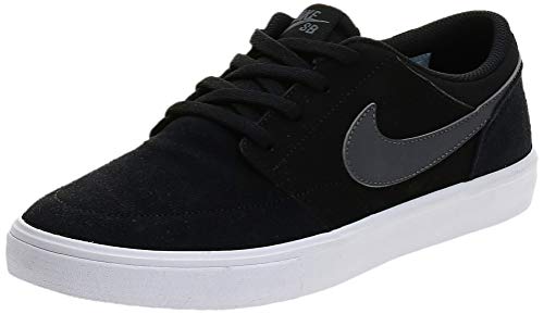 Nike SB Portmore II Solar, Zapatillas de Skateboard Unisex Adulto, Negro (Black/Dk Grey/White 001), 40 1/2 EU