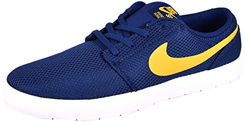 Nike SB Portmore II Ultralight, Zapatillas de Skateboarding Hombre, Multicolor (Blue Void/Yellow Ochre/White 401), 38.5 EU