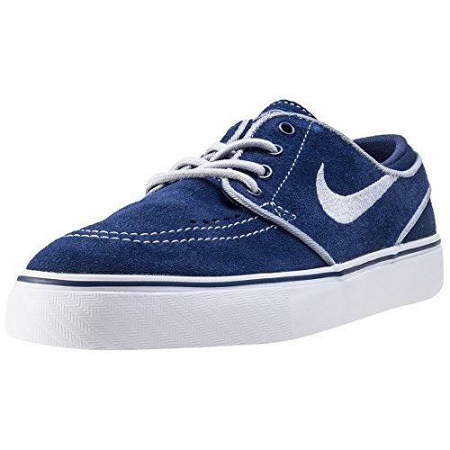 Nike Stefan Janoski Gs - Zapatillas de ante ovino para niña, azul/blanco, 36 1/2