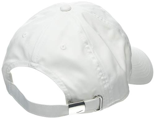 Nike Y Nk H86 Cap Metal Swoosh Hat, Unisex niños, Blanco (White/Metallic Silver), Talla única